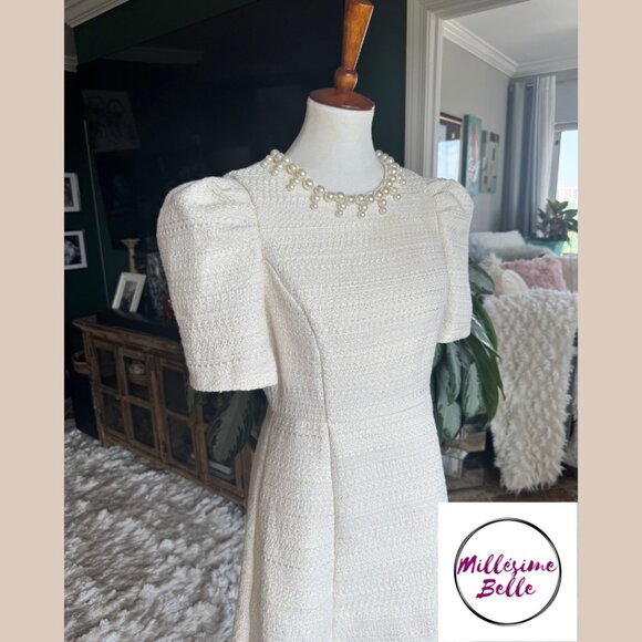 Faux Pearl Tweed Mini Dress - Exclusive - Picture 6 of 8